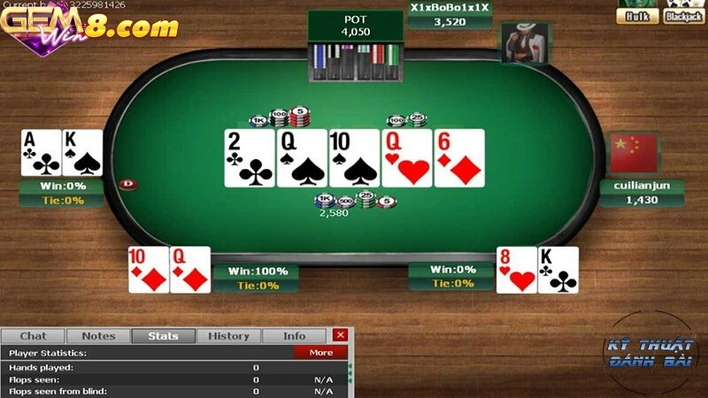 Free Flop Poker - Vòng chơi poker đầu tiên