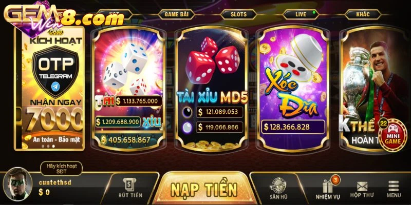 Siêu phẩm game bài hội tụ đầy đủ tại cổng game